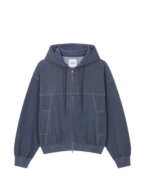 TOMBOY zip-up jersey hoodie Blue 9106313004