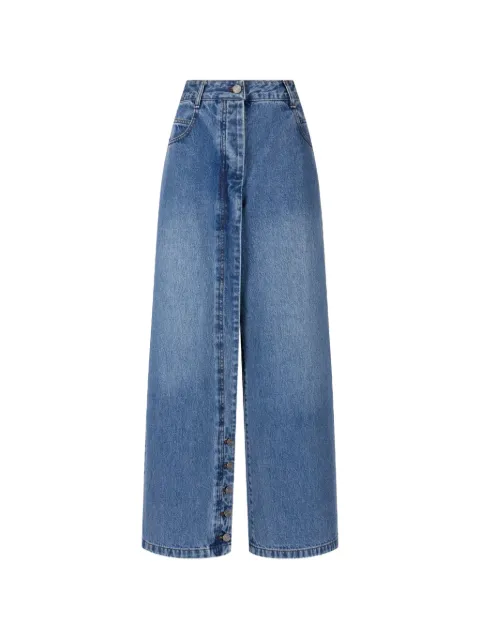 TOMBOY buttoned wide-leg jeans Blue 9106362001