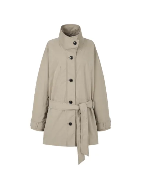 TOMBOY belted button-front single-breasted coat Neutrals 9106311109