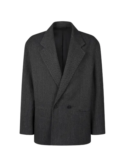 TOMBOY herringbone double-breasted blazer Grey 9156312552