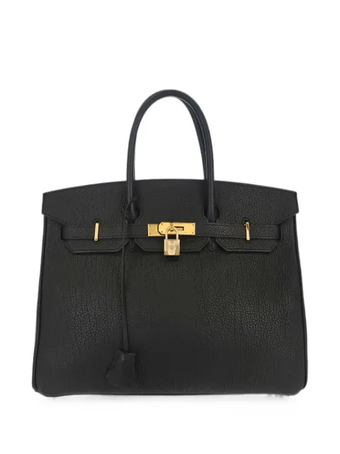 Hermès Pre-Owned 1997 Togo Birkin tote bag Black 168255