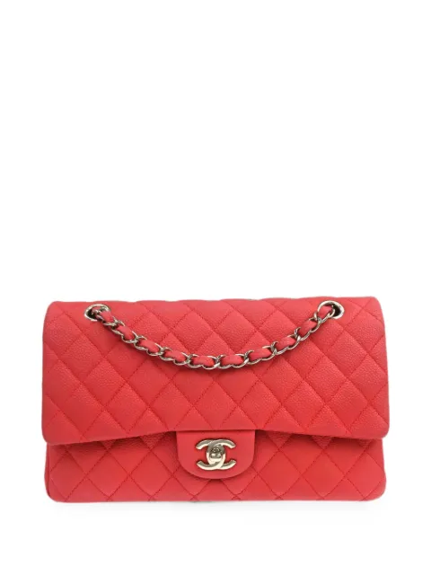CHANEL Pre-Owned 2014 Classic Double Flap shoulder bag Red NQ10734