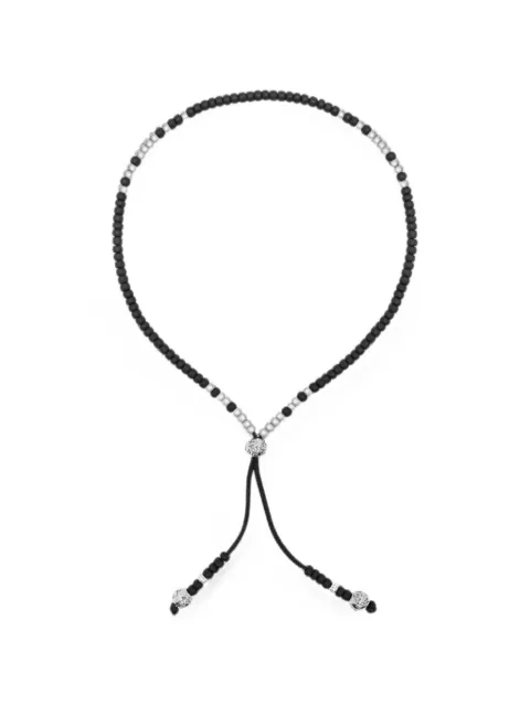 Nialaya Jewelry beaded drawstring bracelet Black MST095