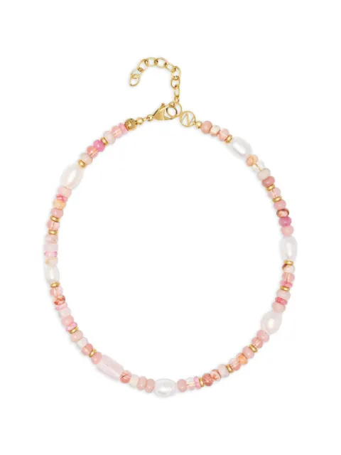 Nialaya Jewelry beaded pearl necklace Gold WNECK354