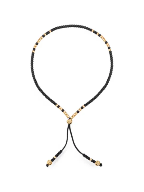 Nialaya Jewelry beaded drawstring bracelet Black MST096