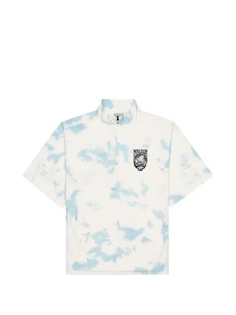 Malbon Golf Pine Reflection tie-dye graphic-print windshirt White M10134