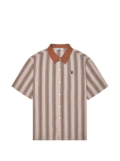 Malbon Golf Stealie Blanket vertical-stripe polo shirt Neutrals M10133