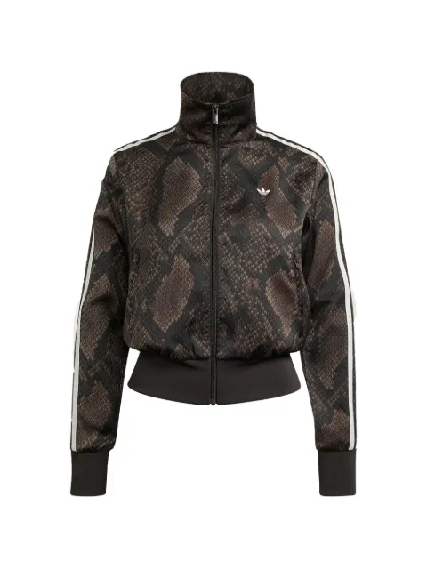 adidas snakeskin-print track jacket Brown KX1884