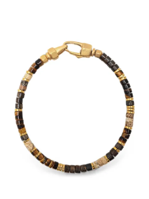 Nialaya Jewelry Heishi tiger-eye bracelet Gold MCHCO763