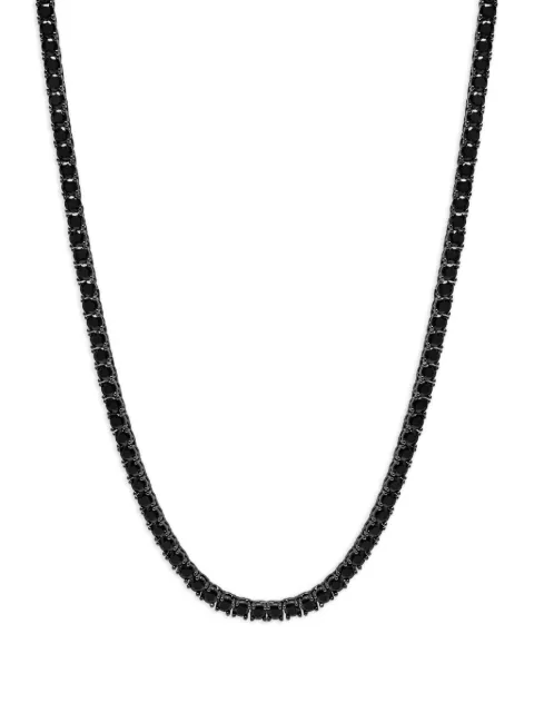 Nialaya Jewelry Tennis necklace Black MNEC462