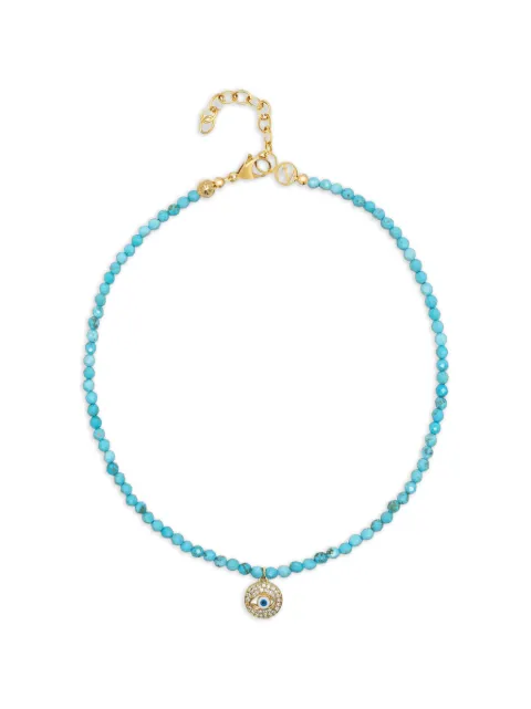 Nialaya Jewelry Evil-Eye turquoise necklace Gold WNECK351