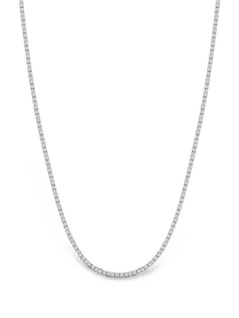 Nialaya Jewelry Mini Tennis necklace Silver MNEC460