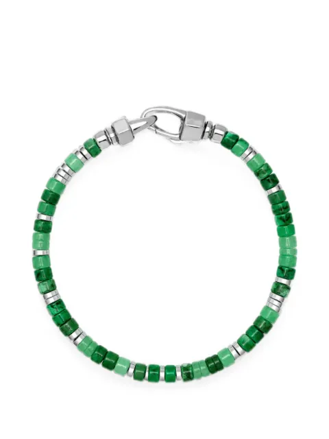 Nialaya Jewelry logo-engraved bracelet Green MCHCO771