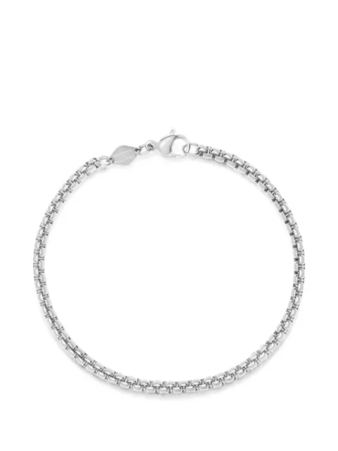 Nialaya Jewelry Mini Box Chain bracelet Silver MSP103