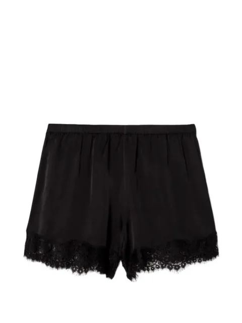 RE/DONE Jennie lace-trim mini shorts Black 23204WJNNSHT