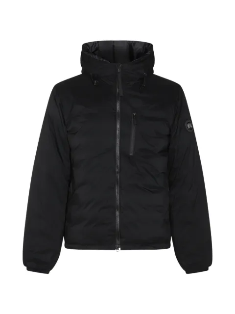 Canada Goose hooded logo-patch jacket Black 5078M