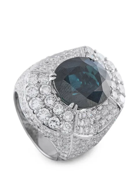 LB Exclusive sapphire and diamond ring Silver MF24070926