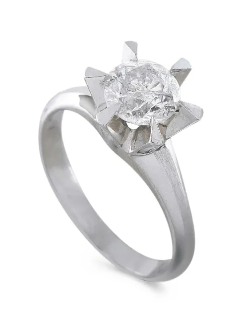 LB Exclusive solitaire diamond ring Silver MF13070826