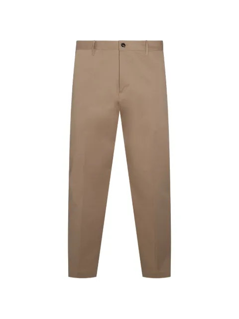 Nine In The Morning logo-patch trousers Brown GVE80Z32DUNA