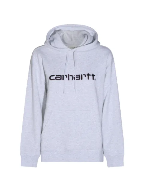 Carhartt WIP logo-embroidered hoodie Grey I0336483PNXX