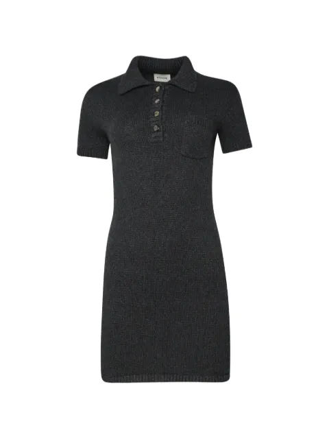 KHAITE Nehra ribbed-knit mini dress Grey 18291650K650