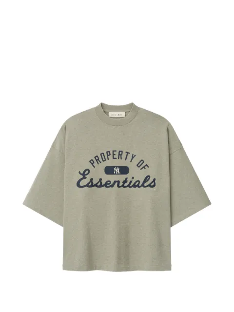 FEAR OF GOD ESSENTIALS x New York Yankees merch T-shirt Grey RW00188