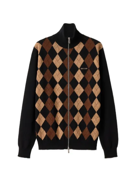 Miu Miu cashmere cardigan Black MMF03KSOOO6033