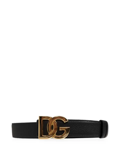 Dolce & Gabbana DG logo-plaque belt Black BC4994A0742