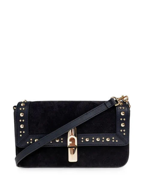 Furla Iride studded shoulder bag Blue WB02206BX4597