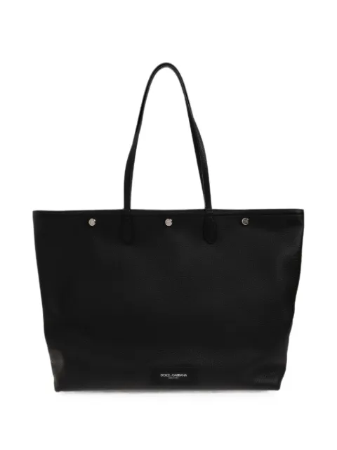 Dolce & Gabbana Essenza grained leather shoulder bag Black BM2658A0370
