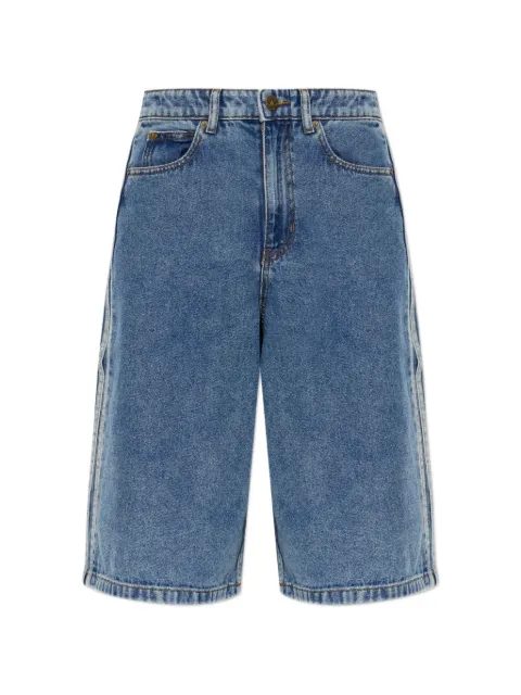 adidas side-stripe denim shorts Blue KQ6478