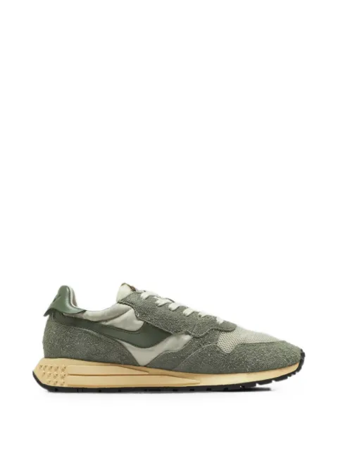 Autry suede-panelled mesh sneakers Green WWLMUT28