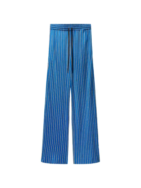 Versace printed viscose-jersey pajama-style pants Blue 10255751A18441