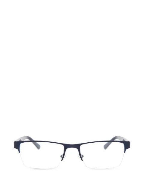 Lacoste matte rectangle-frame glasses Blue L2237424