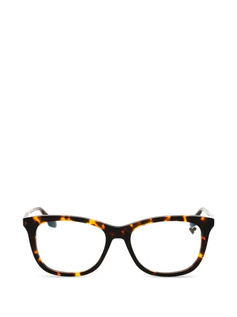 Victoria Beckham Eyewear tortoiseshell-effect square-frame glasses Brown VB2649234