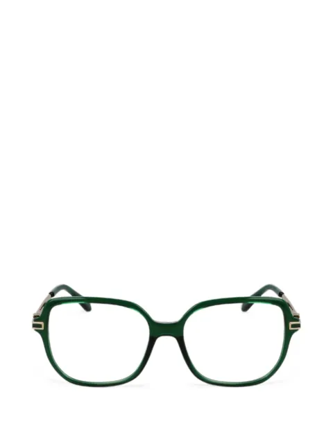 Ferragamo Eyewear shield full-riim glasses Green SF3012
