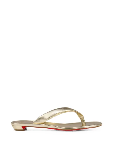 Christian Louboutin Miss Z thong sandals Gold 3260179G306