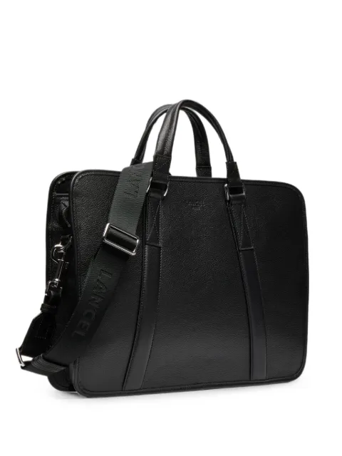 Lancel grained-leather laptop bag Black A1404010TU