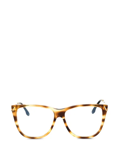 Victoria Beckham tortoiseshell-effect square-frame glasses Brown VB2636222