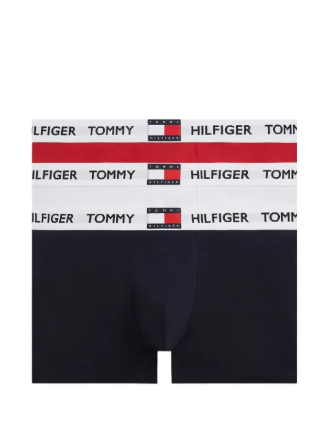 Tommy Hilfiger logo-print waistband boxers (pack of three) Blue FUM0UM03835