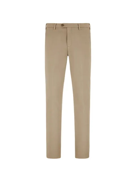 Canali twill slim-fit trousers Neutrals D91697PT00417