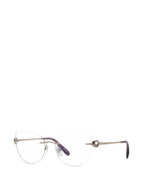 Chopard rimless cat-eye glasses Gold VCHL27S0A39