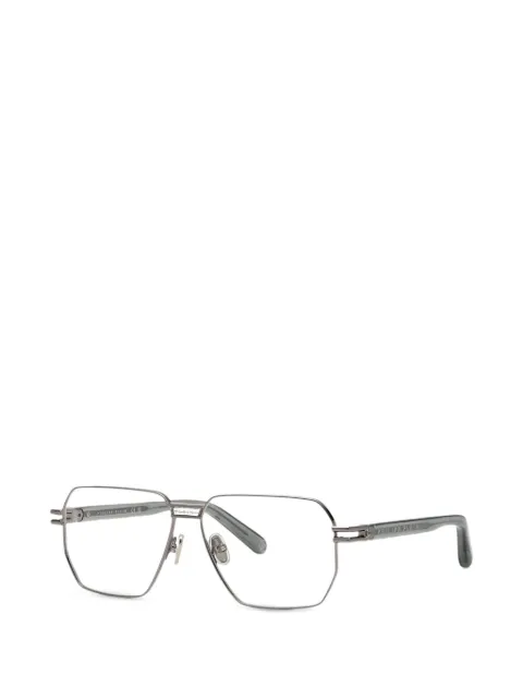 Philipp Plein geometric-frame glasses Grey VPP114M0509