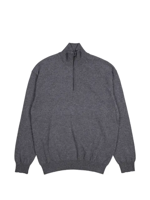 Lisa Yang quarter-zip knitted sweater Grey 3025302GR