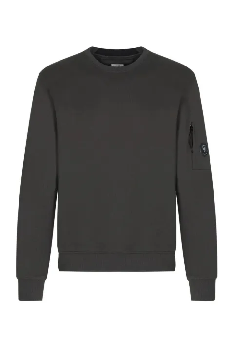 C.P. Company Lens-detail crew-neck sweatshirt Grey 21CMSS713A005086W985