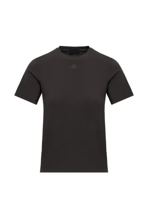 Moncler logo-patch T-shirt Black L20938C000118790F