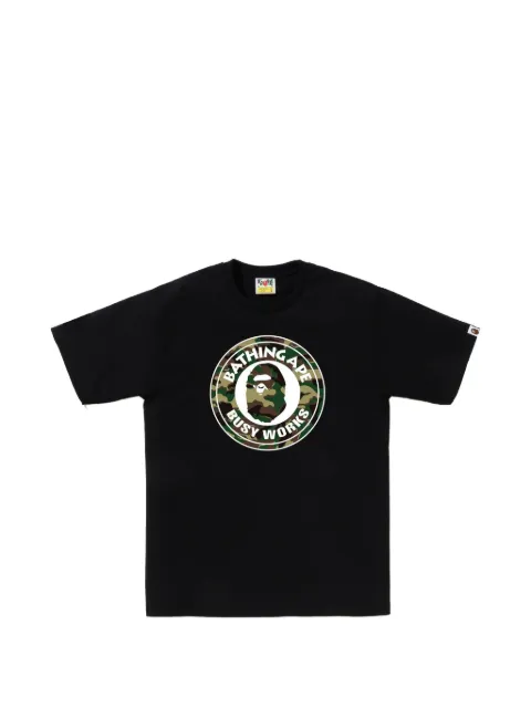 A BATHING APE® Glitch Woodland Camo Busy Works T-shirt Black 0ZXTEM032101QBKX