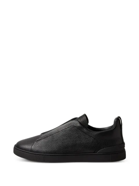Zegna black leather Triple Stitch™ sneakers Black LHCVNS8381Z
