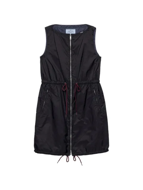 Prada Lightweight Re-nylon mini-dress Black 230757SOOO1WQ9