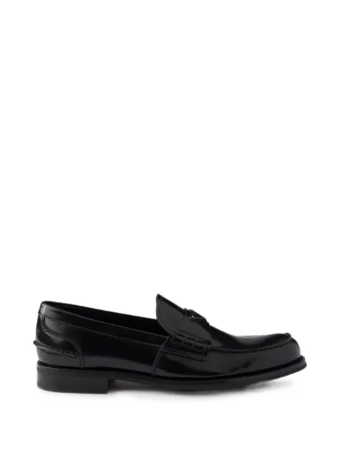Prada brushed leather loafers Black 2DB223FX000055